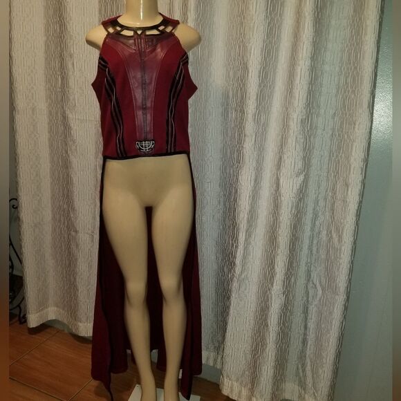 Wanda Vision Wanda Django Maximoff Scarlet Witch Battle Suit Halloween  2 pc - Picture 9 of 15